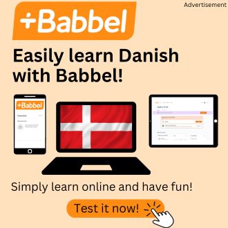 Easily learn Danish with Babbel Banner