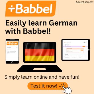 Easily learn German with Babbel Banner