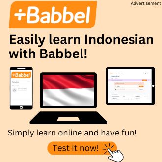 Easily learn Indonesian with Babbel Banner