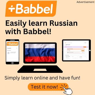 Easily learn Russian with Babbel Banner