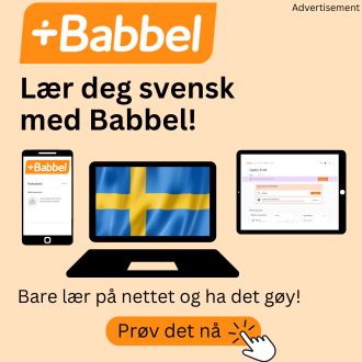 Laer deg svensk med babbel - bare laer pa nettet og ha det goy