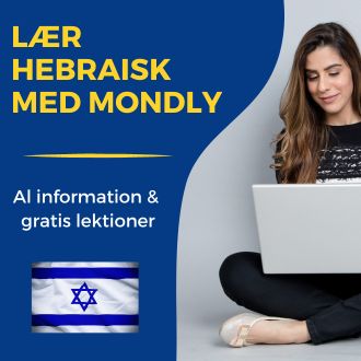 Laer hebraisk med Mondly - Al information og gratis lektioner