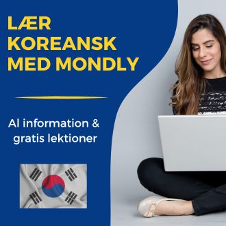Laer koreansk med Mondly - Al information og gratis lektioner