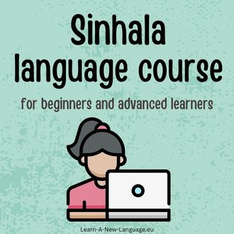 Sinhala language course - for beginners and advanced learners