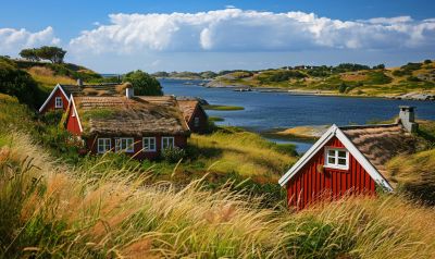 Dansk - Bilde av et typisk landskap i Danmark