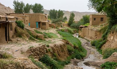 Dari - Bilde av et typisk landskap i Afghanistan