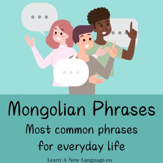 Mongolian phrases - Most common phrases for everyday life