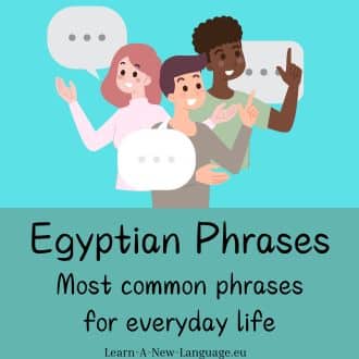 Egyptian phrases - Most common phrases for everyday life