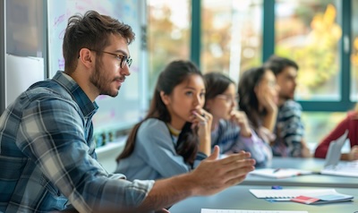 sprachkurs gruppe erwachsene lehrer
