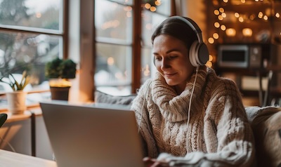 Norsk person lærer dansk uttale med lydtrening