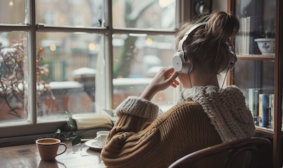 listenign to Danish podcast as a morning routine