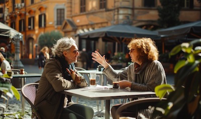 italiensk samtale cafe Roma hverdagsfraser