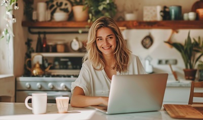 norsk kvinne laerer italiensk online hjemme