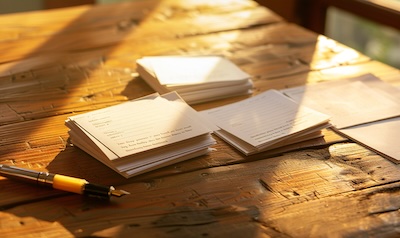 Thematically grouped vocabulary flashcards for faster memorisation